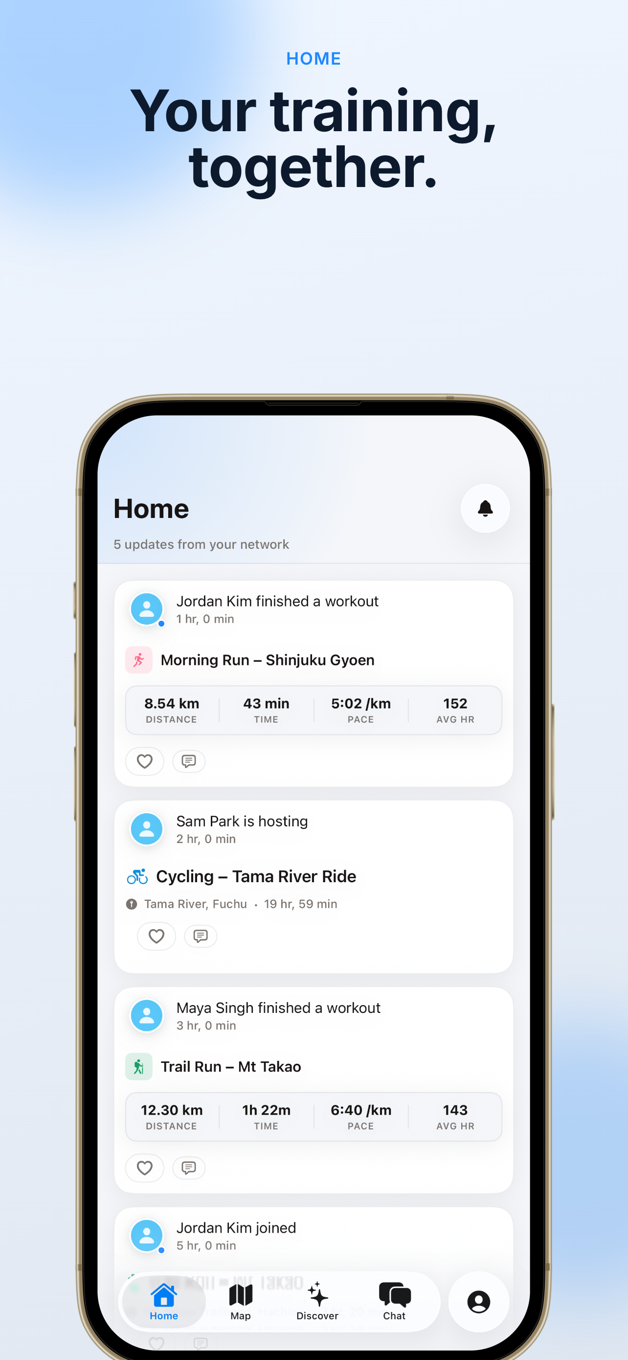 Mlue Home screen